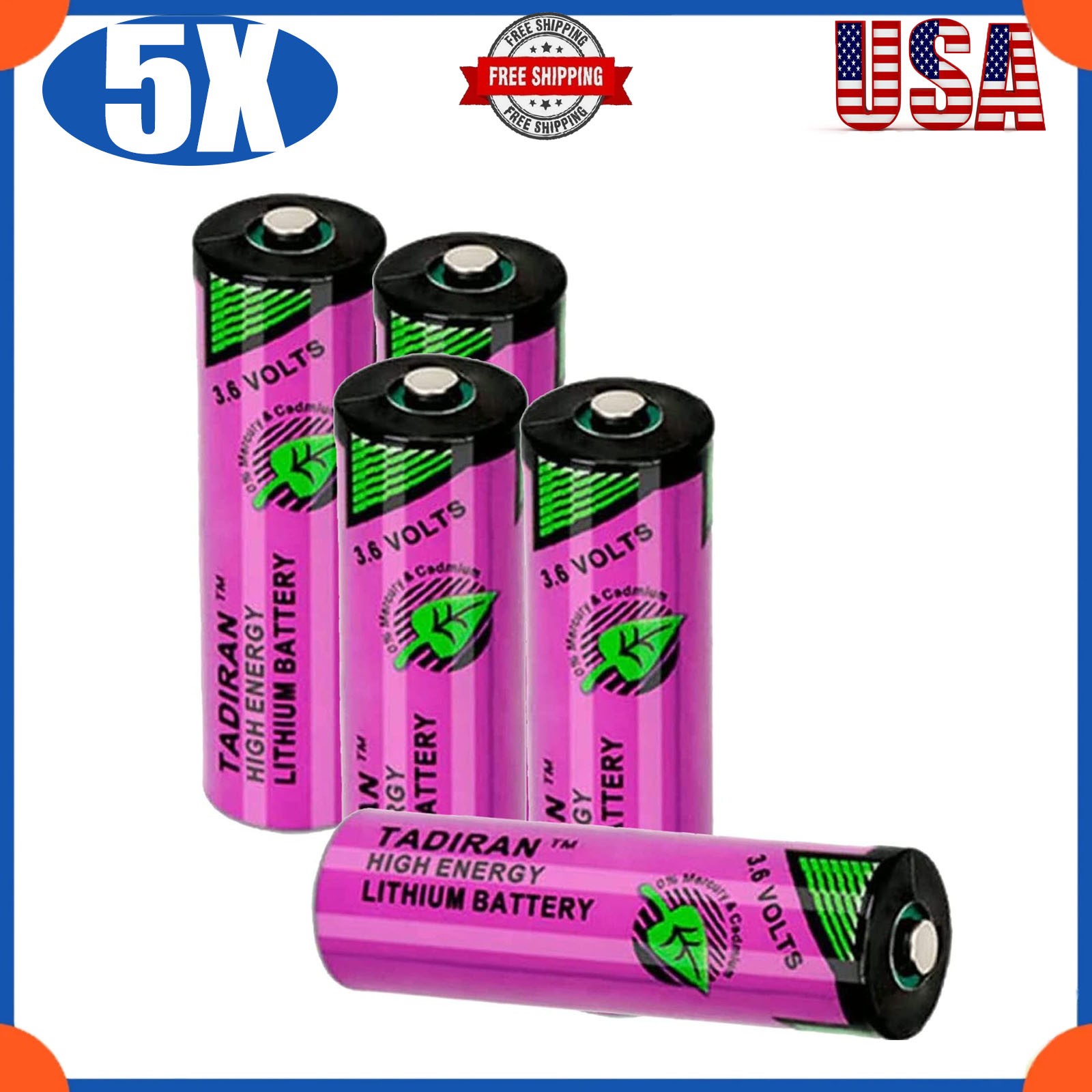 ❖ 5X 3.6V SL-360 2.4Ah PLC/TL-5903 Battery 6ES7971-0BA00 for Siemens S7-400