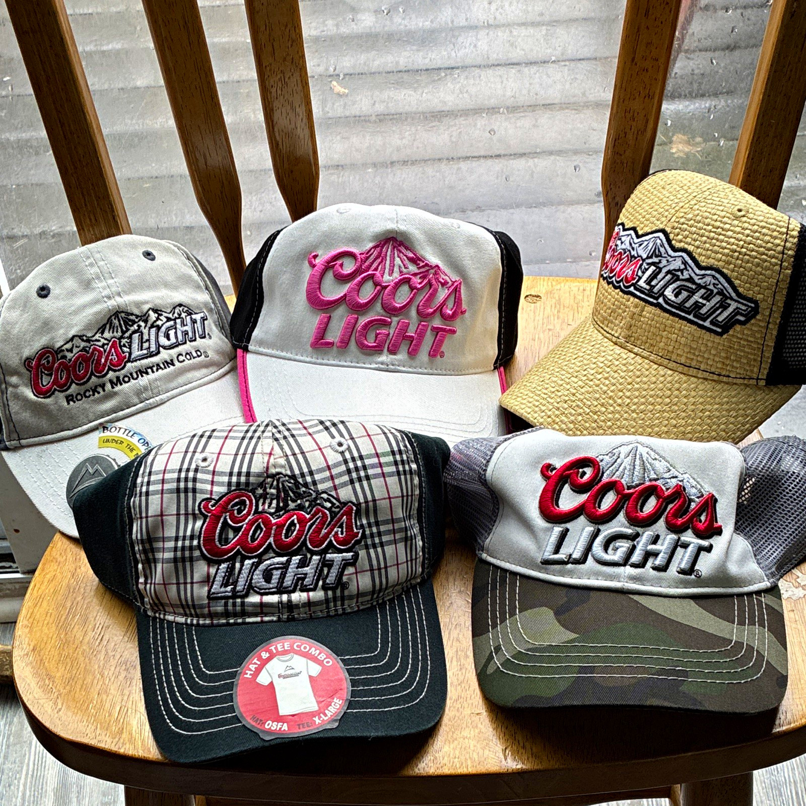 Coors Light Breweriana Lot of 5 Hats Caps Trucker & Baseball Assorted Coors Light Breweriana Lot of 5 Hats Caps Trucker & Baseball Assorted