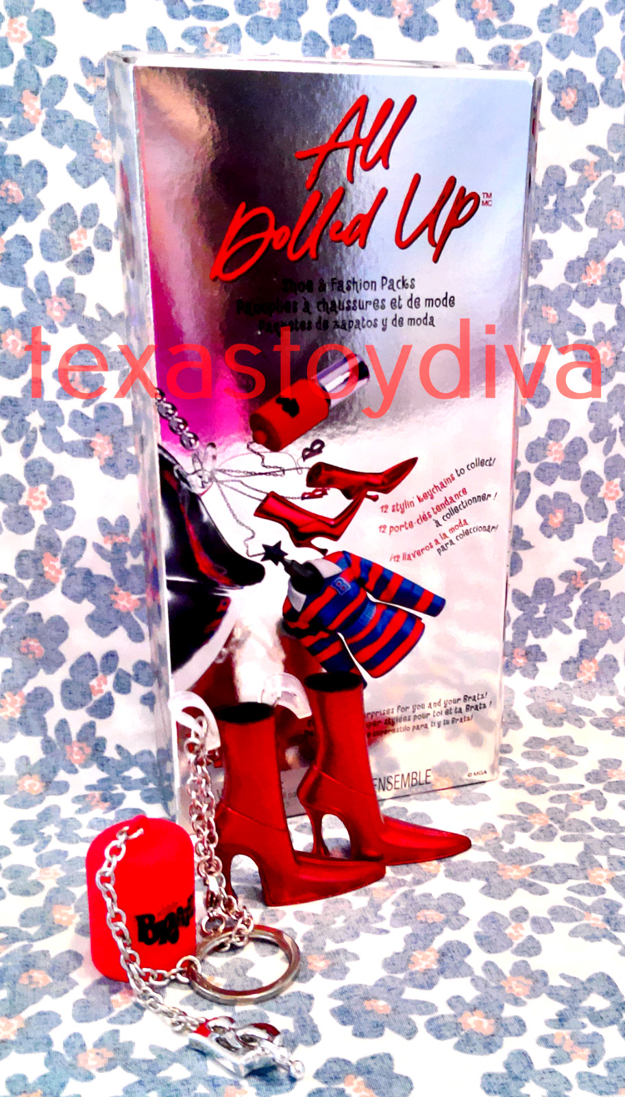 Bratz All Dolled Up Shoe & Fashion Pack Red High Heeled Boots Charm --READ--