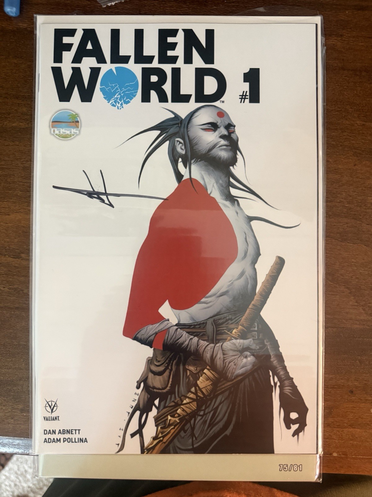 Fallen world #1 variant signed by Jae Lee 75/81 Fallen world #1 variant signed by Jae Lee 75/81