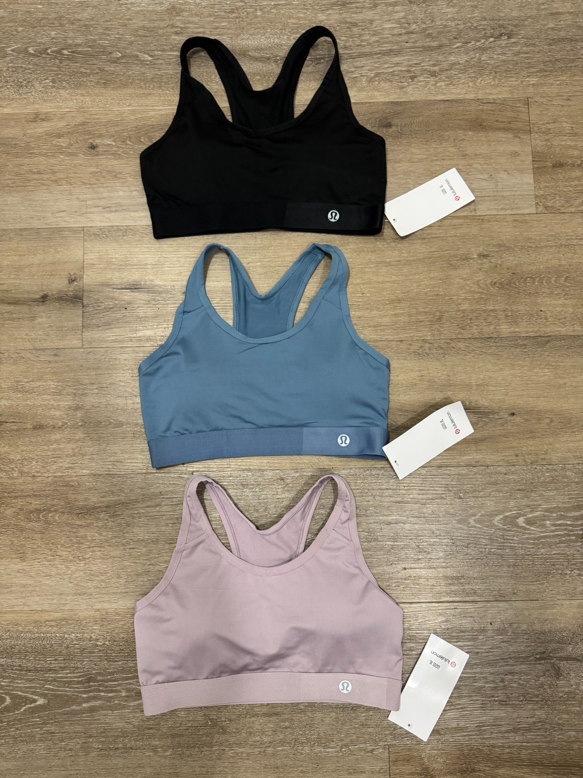 3 PAIR LULULEMON SPORTS BRAS WOMENS SIZE XL