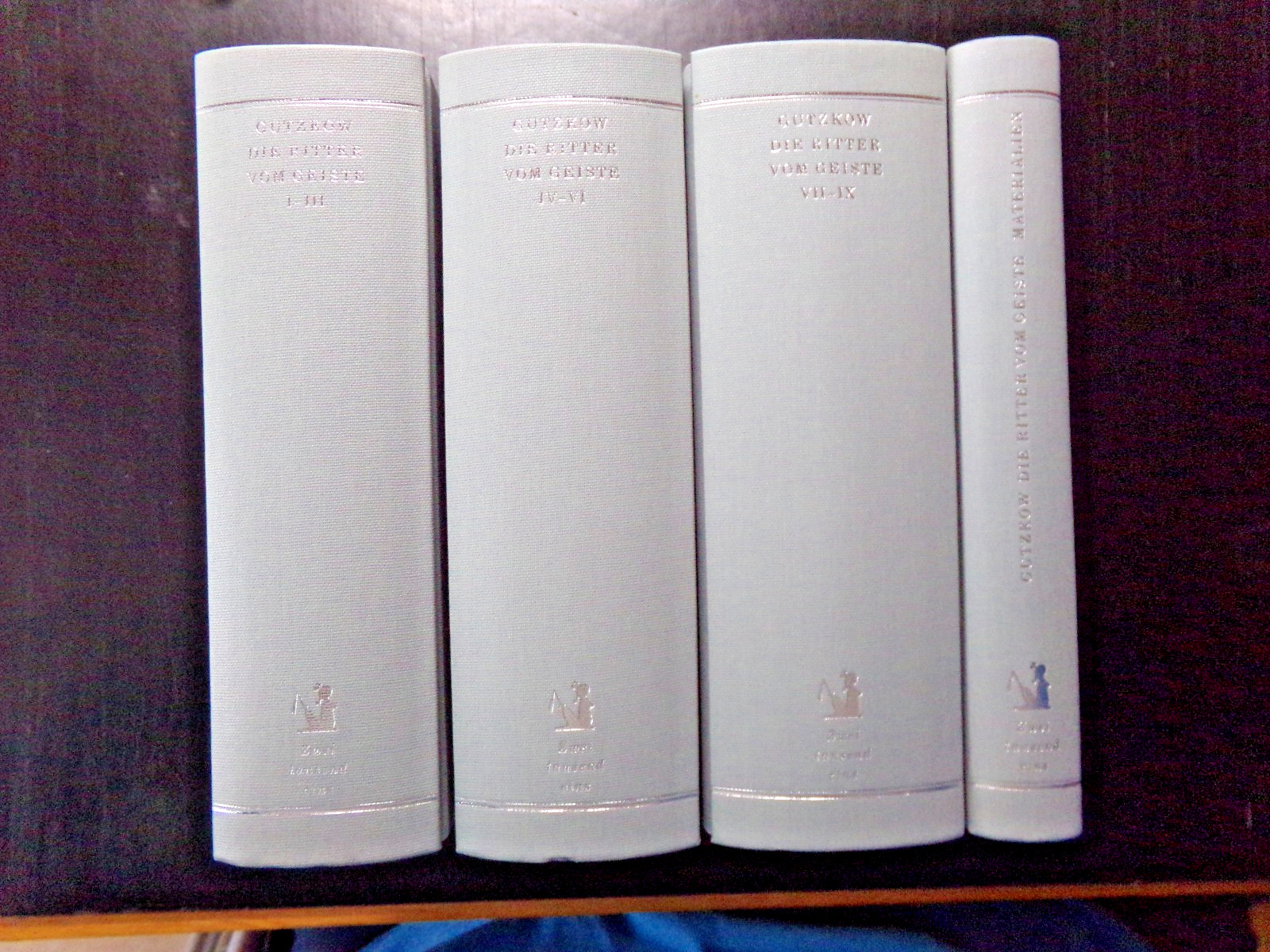 Karl Ferdinand Gutzkow - the knights of the spirit - complete in 4 volumes - new