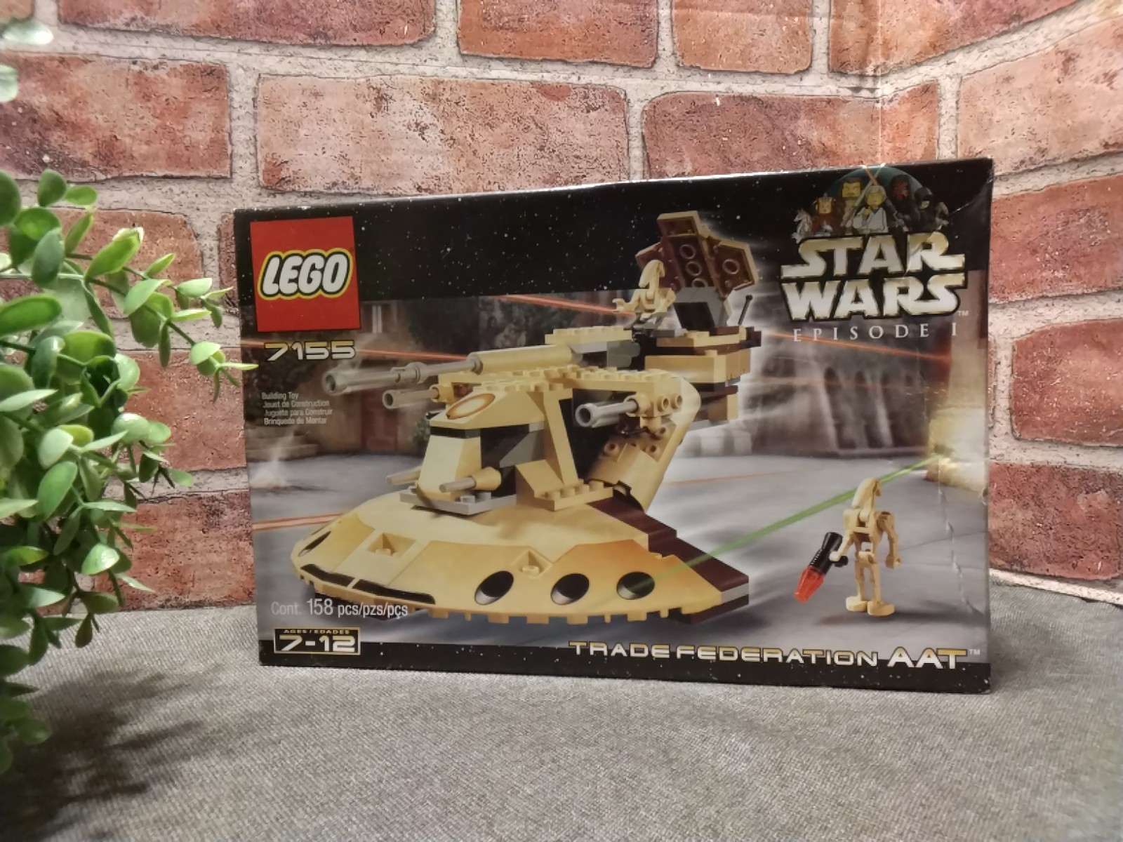 Vintage 2000 LEGO Star Wars Episode I Trade Federation AAT #7155 NEW SEALED BOX 