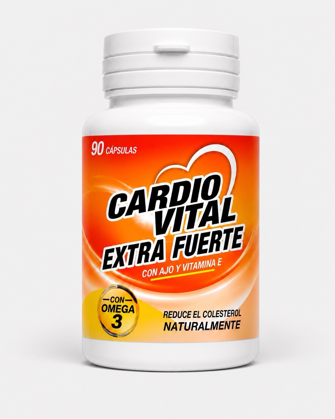 CARDIO VITAL EXTRA FUERTE CON AJO, VITAMINA E Y OMEGA3 90 CAPSULAS