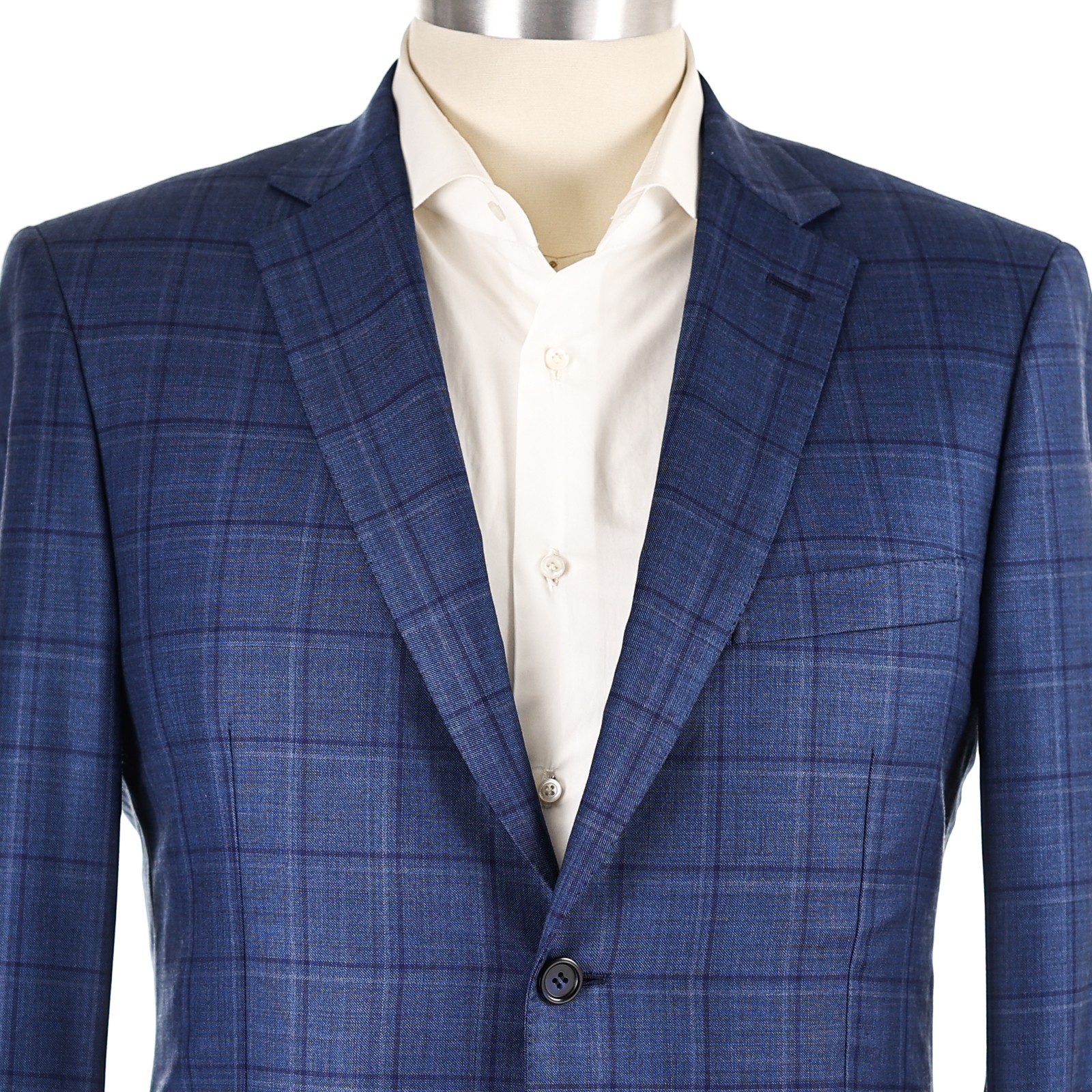 RECENT $5,895 Brioni \'Colosseo\' Dark Azure Blue 2B Men\'s Sport Coat US 42R