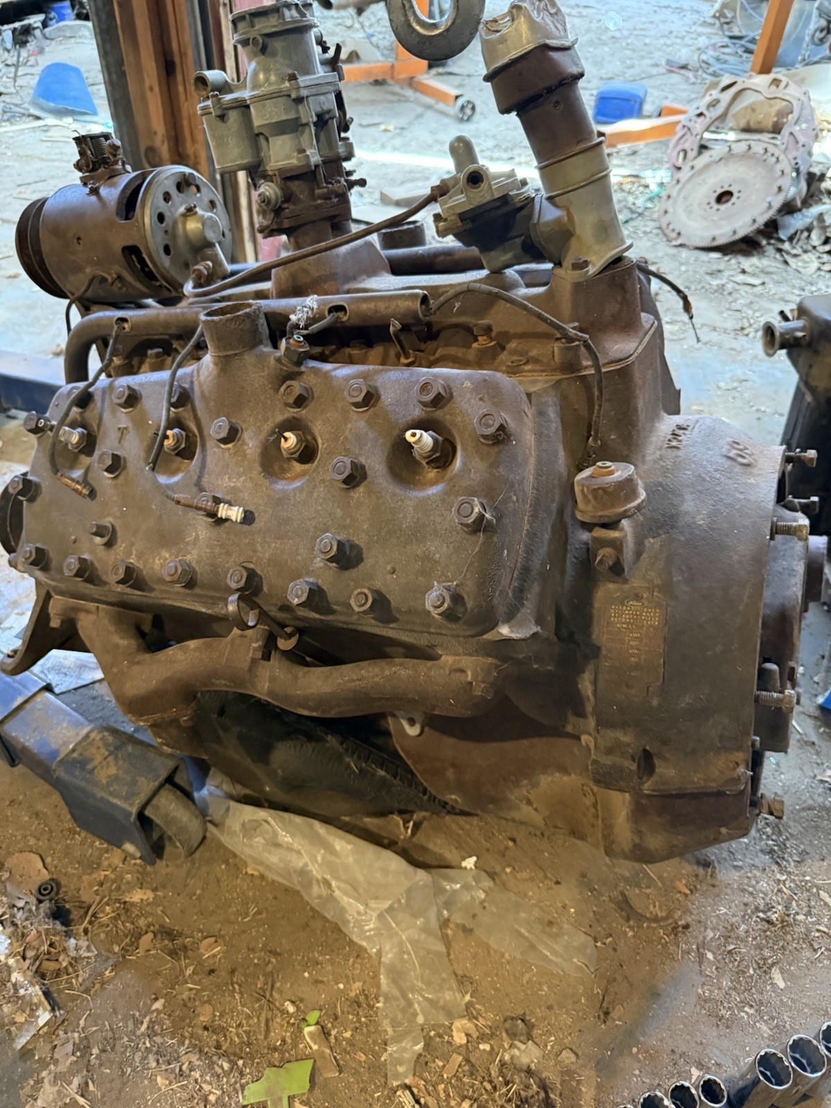 Ford Flathead V8 Engine 59 Block 1946 1947 1948 239 Rebuilt Core Vintage OEM V8 Ford Flathead V8 Engine 59 Block 1946 1947 1948 239 Rebuilt Core Vintage OEM V8