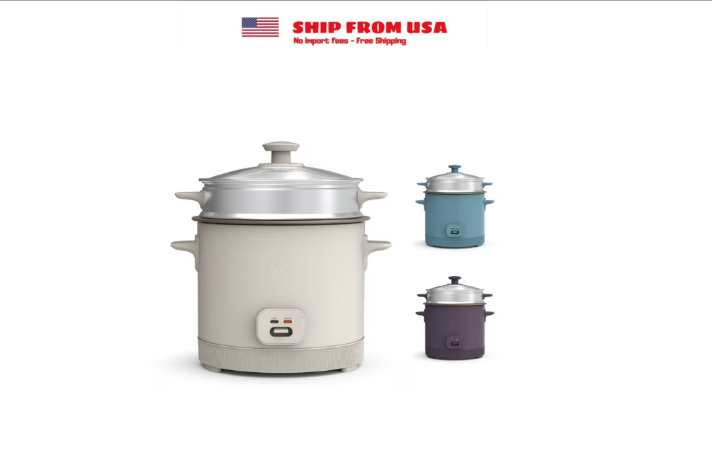 bella 16-Cup Electric Rice Cooker, Oatmilk