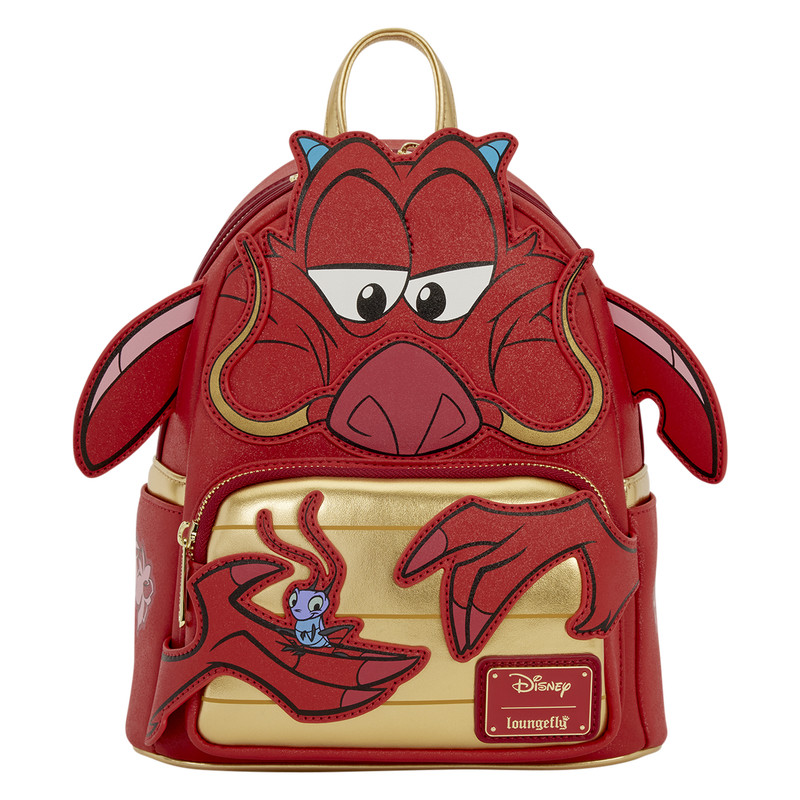 Loungefly Mulan Mushu Glitter Cosplay Mini Backpack