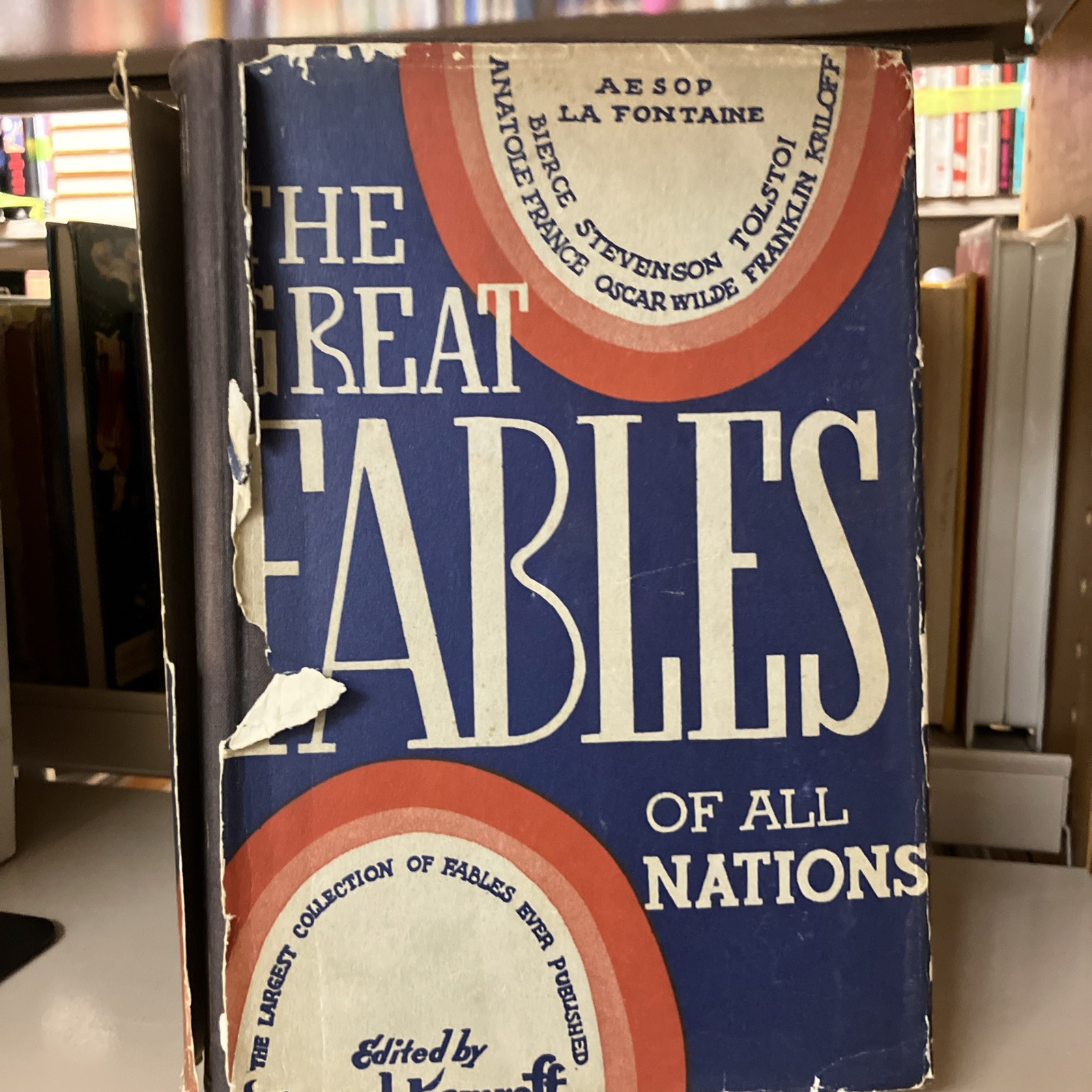 Vintage 1933 Great Fables of All Nations Manuel Komroff HC w/ Dust Jacket