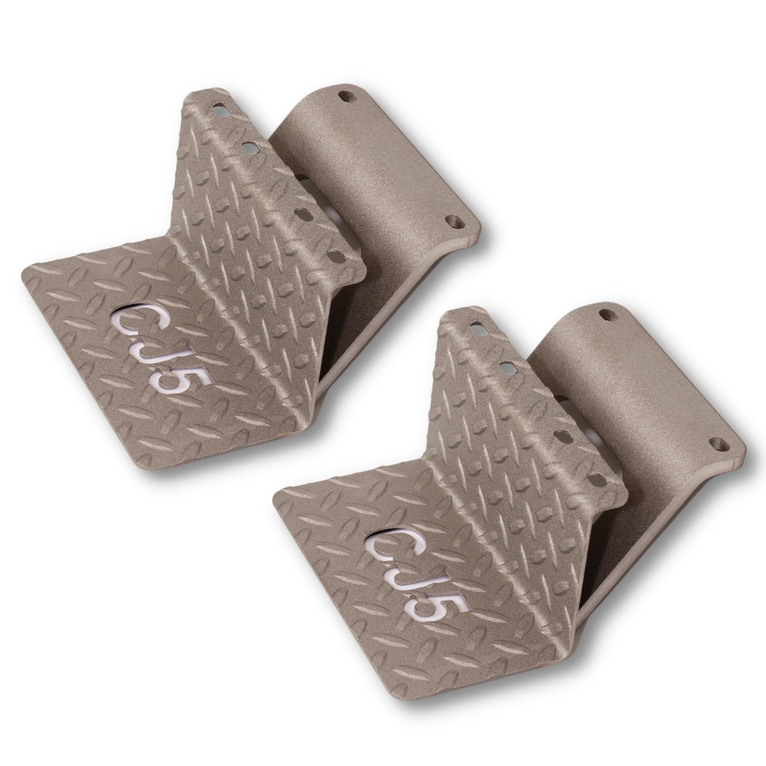 CJ5 Side Steps Compatible with Classic Jeep © CJ Vehicles (Pair) - CJ5 Cutout