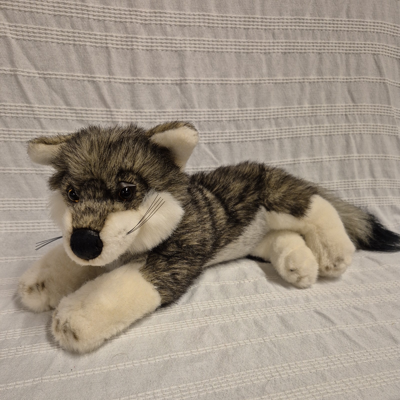 Animal Planet Gray Wolf Plush Stuffed Dog 18\
