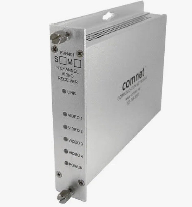 Comnet FVR401 / FVR401M1 4-Channel Video Receiver Multiplexer, New Sealed