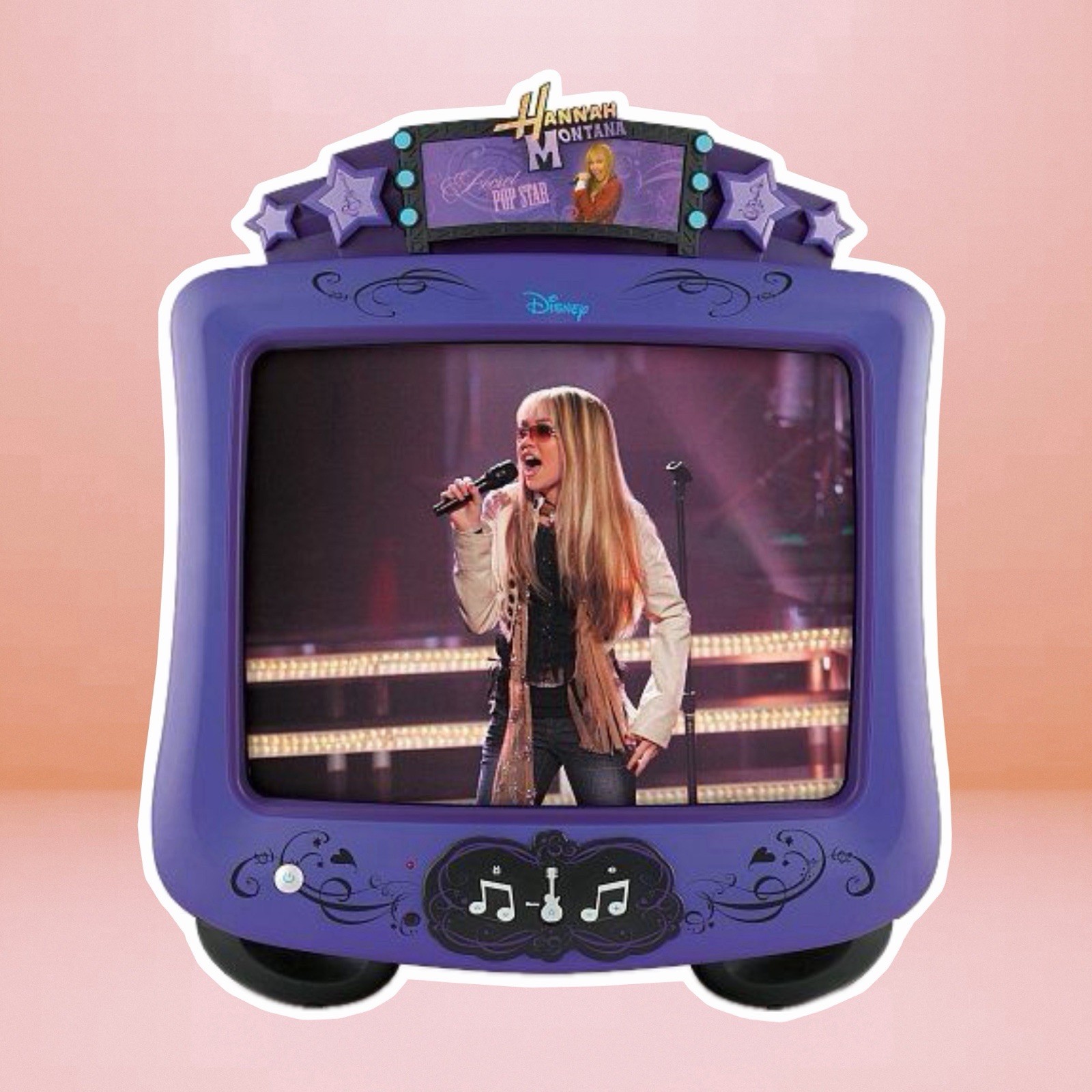 Y2K Disney Channel Hannah Montana Miley Cyrus CRT TV 13\