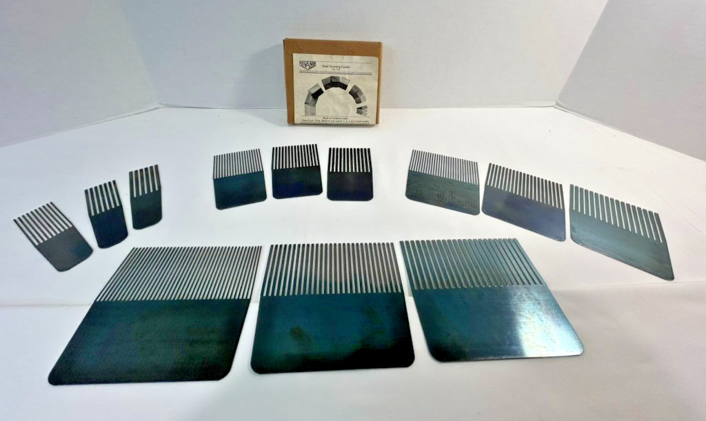 Vintage Advance Equipment No 134 Wood Graining Combs 12 Pc Set NOS NIB USA