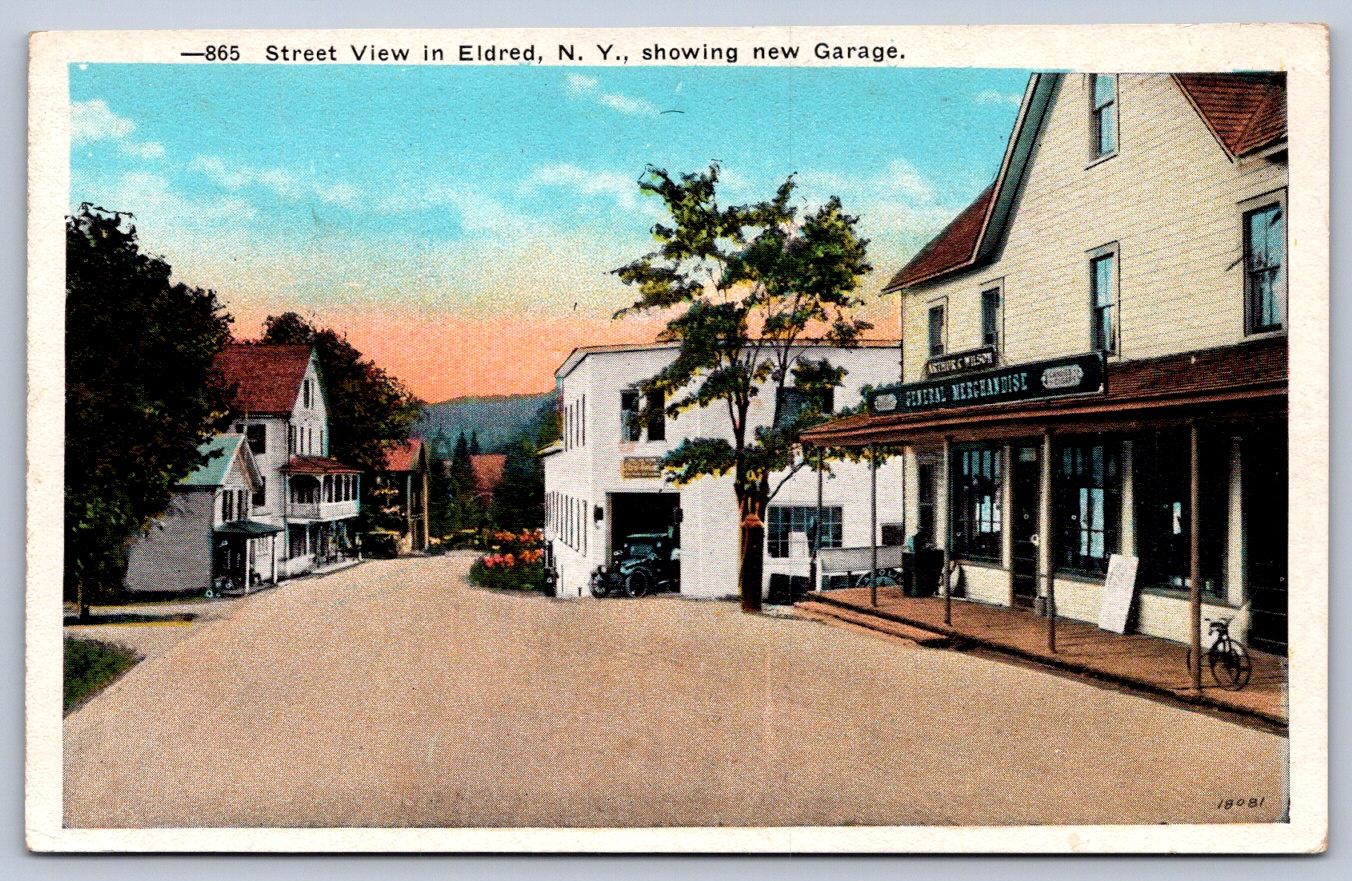 WA1/ Eldred New York Postcard c1910 Automobile Garage General Store 171 WA1/ Eldred New York Postcard c1910 Automobile Garage General Store 171