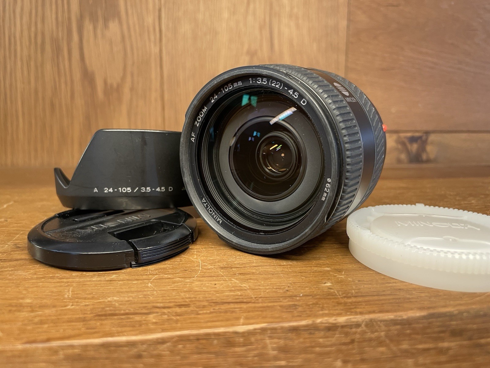 *Mint w/ Hood* Minolta AF Zoom 24-105mm F/3.5-4.5 D Standard Lens for a-7 /Japan