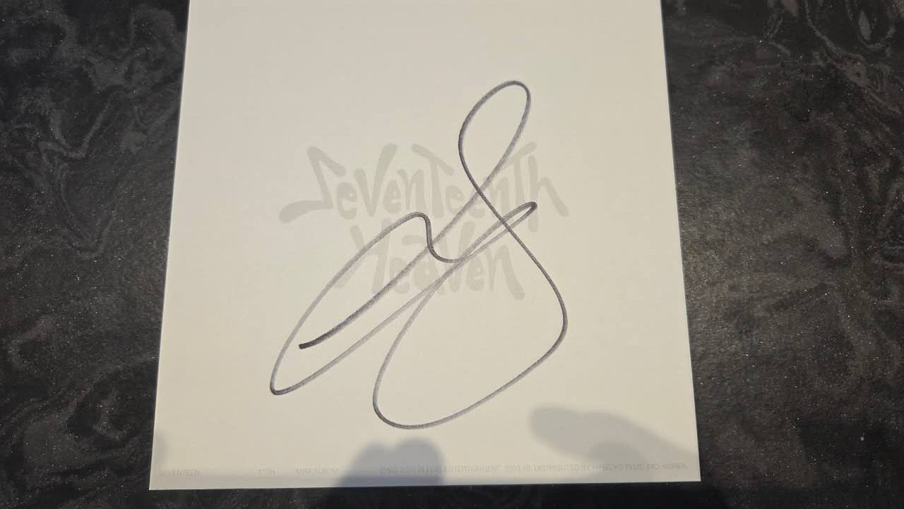 SEVENTEEN THE8 Signed Official Autographed Mini 11th Album HEAVEN