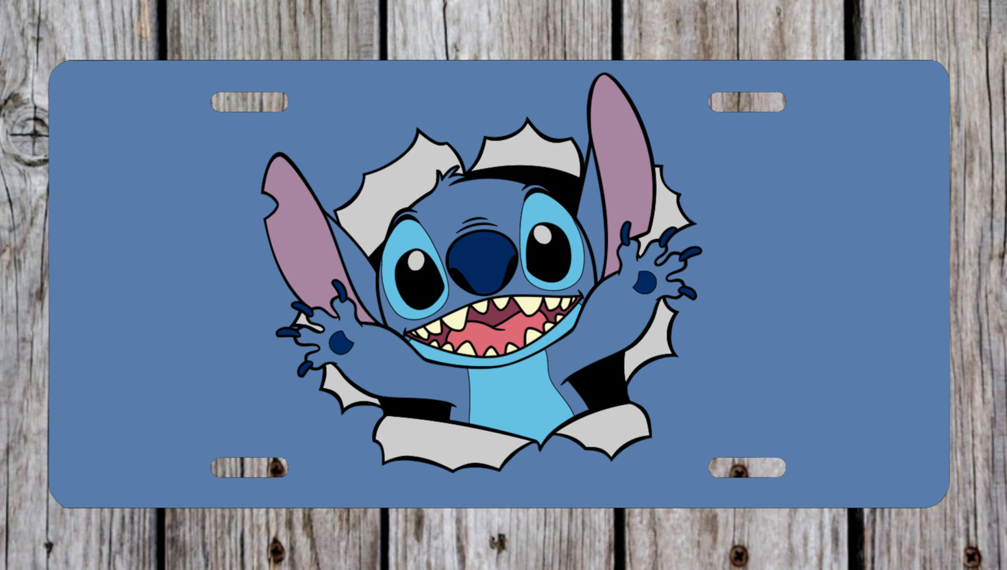 Disney's Lilo & Stitch Metal License Plate Sign