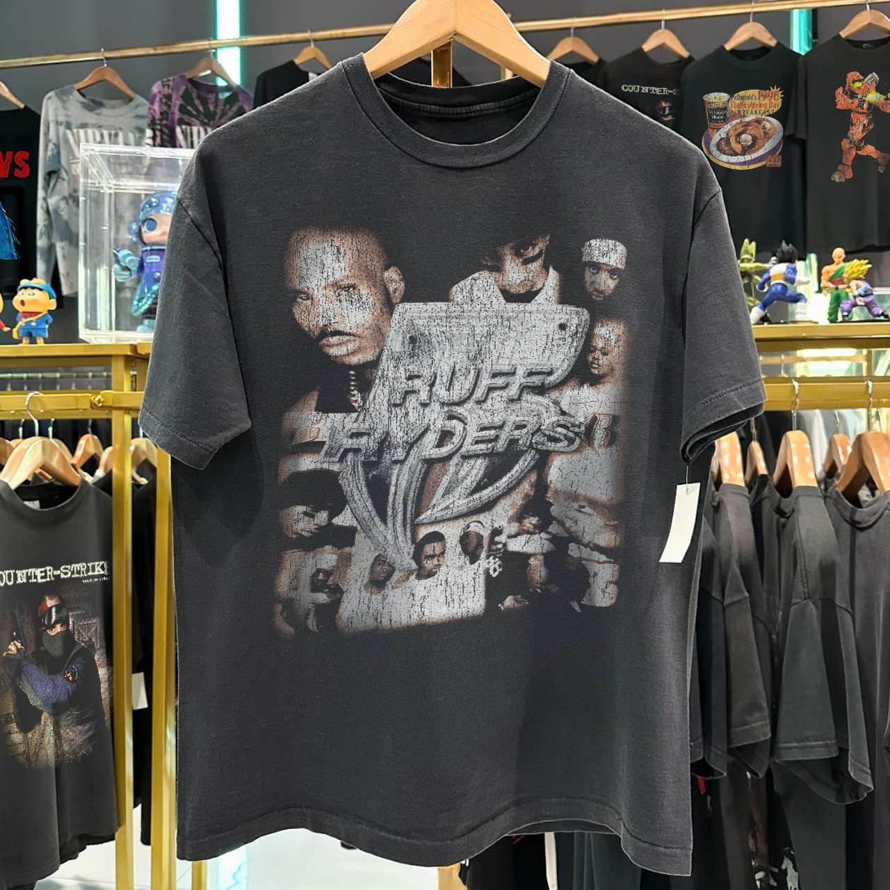 1999 Ruff Ryders Washed T-Shirt Black L