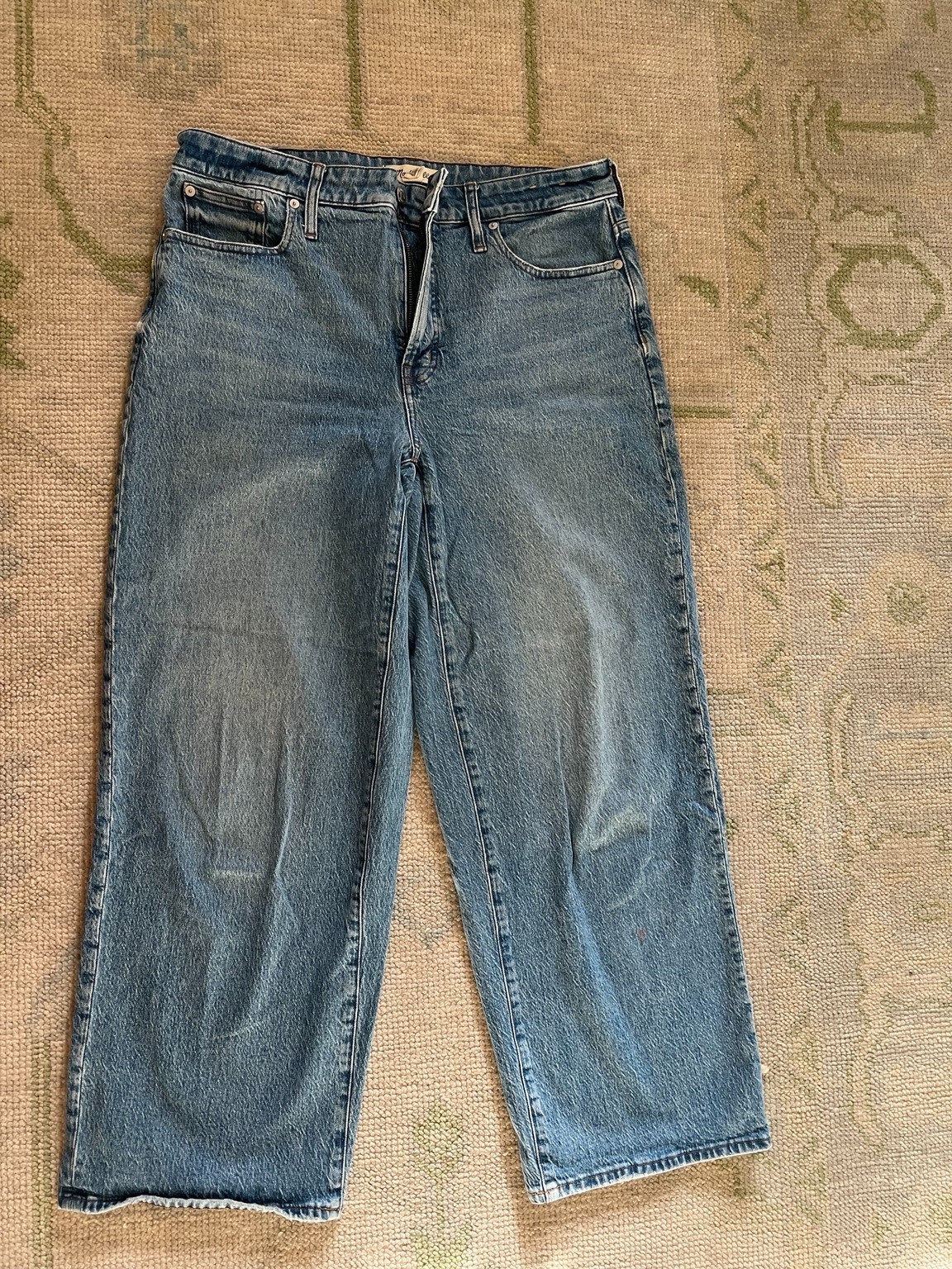 Madewell Curvy Perfect Vintage Wide Leg Jeans 31 High Rise Medium Wash