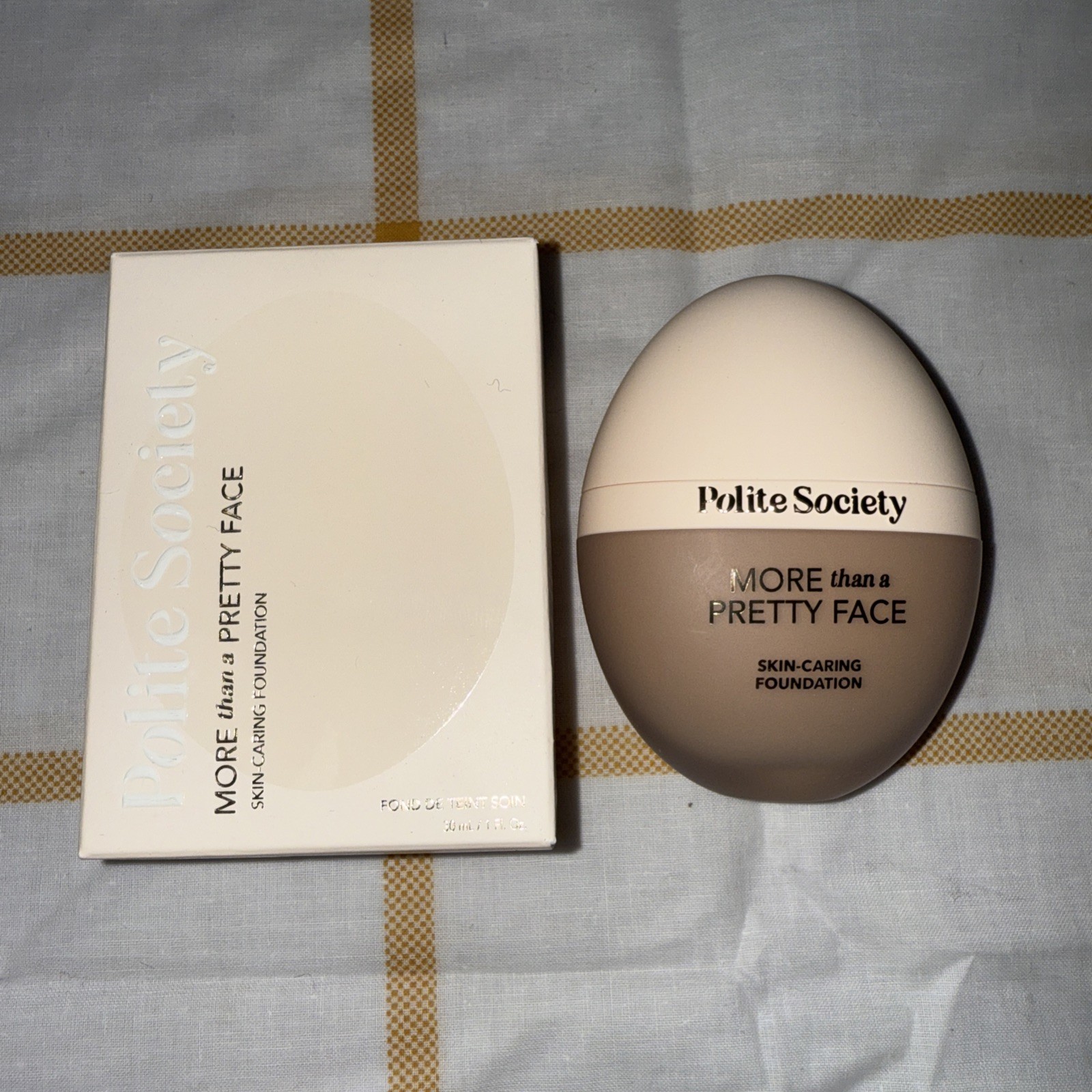 Polite Society More Than a Pretty Face Skin Caring Foundation MEDIUM Warm NIB Polite Society More Than a Pretty Face Skin Caring Foundation MEDIUM Warm NIB