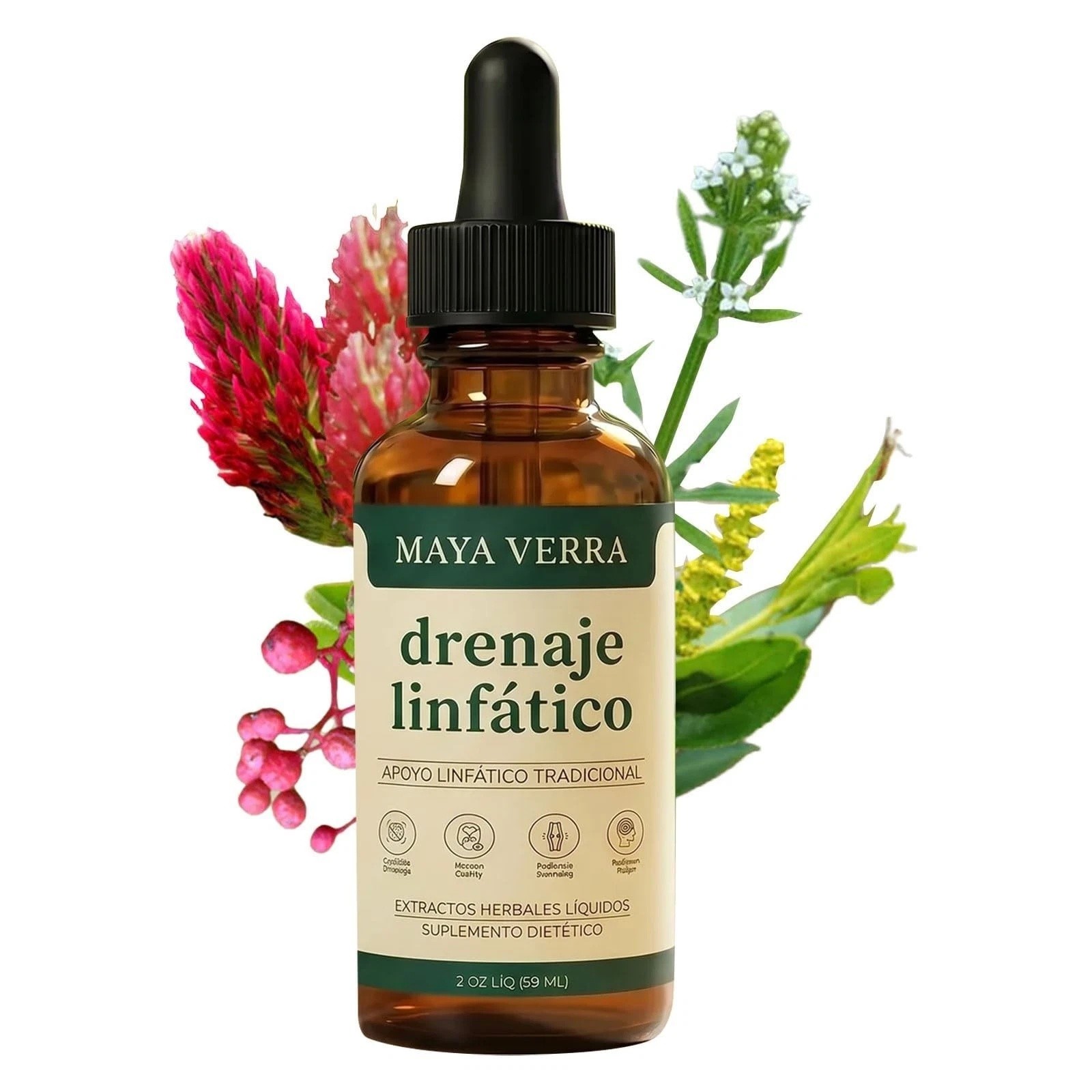 1-5Pcs Mayaverra Lymphatic Drainage Drops,natural herbal formula,gluten-free