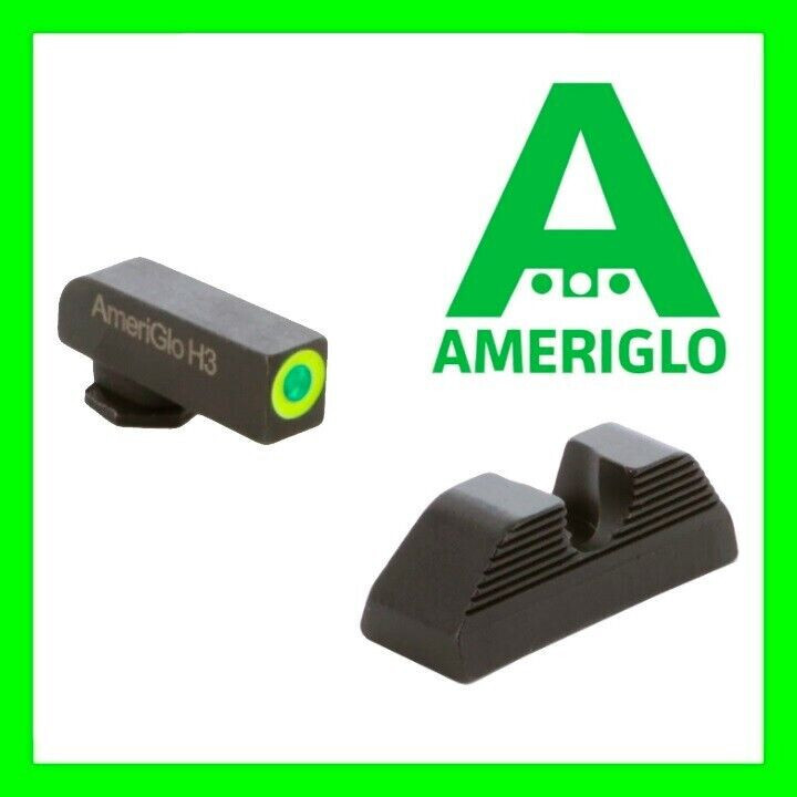 New AmeriGlo Protector UC Green Set Night Sights GLOCK 42 43 43x 48 GL-352