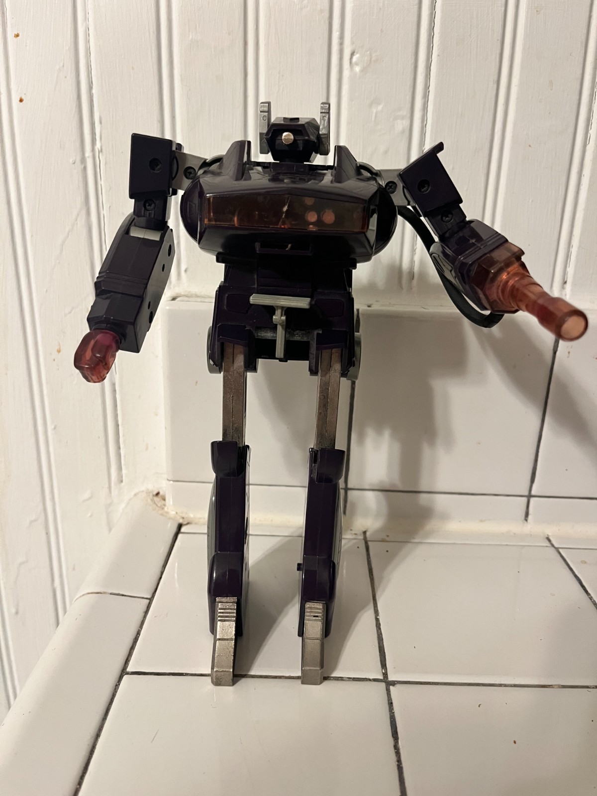 Vintage 1983 TRANSFORMERS G1 SHOCKWAVE - figure and gun - Original Owner