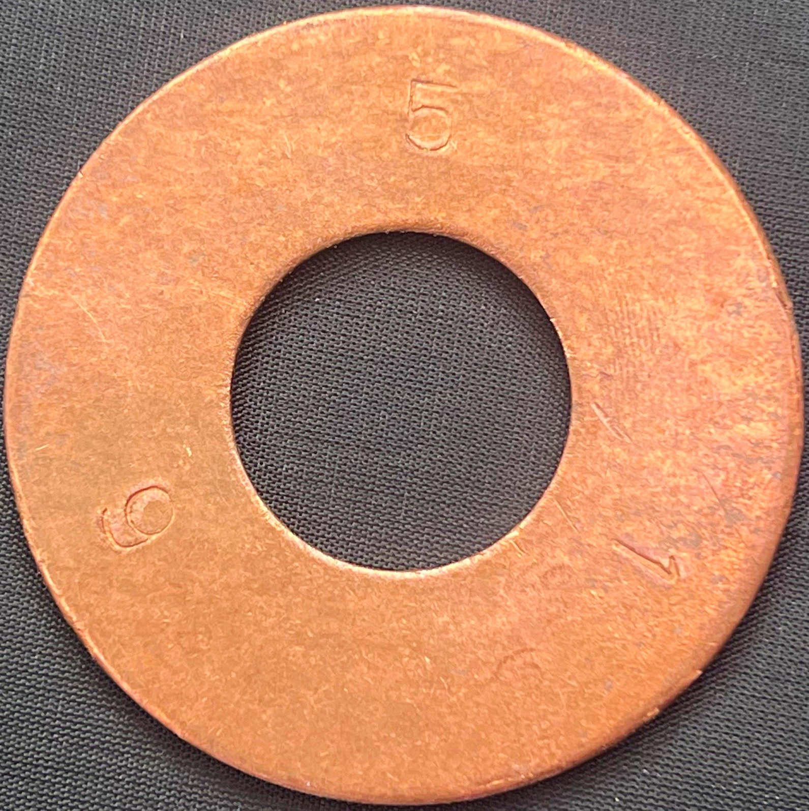 1” Silicon Bronze USS Flat Washer 1.06” ID × 2.5” OD × 0.128” thick (pack of 20)