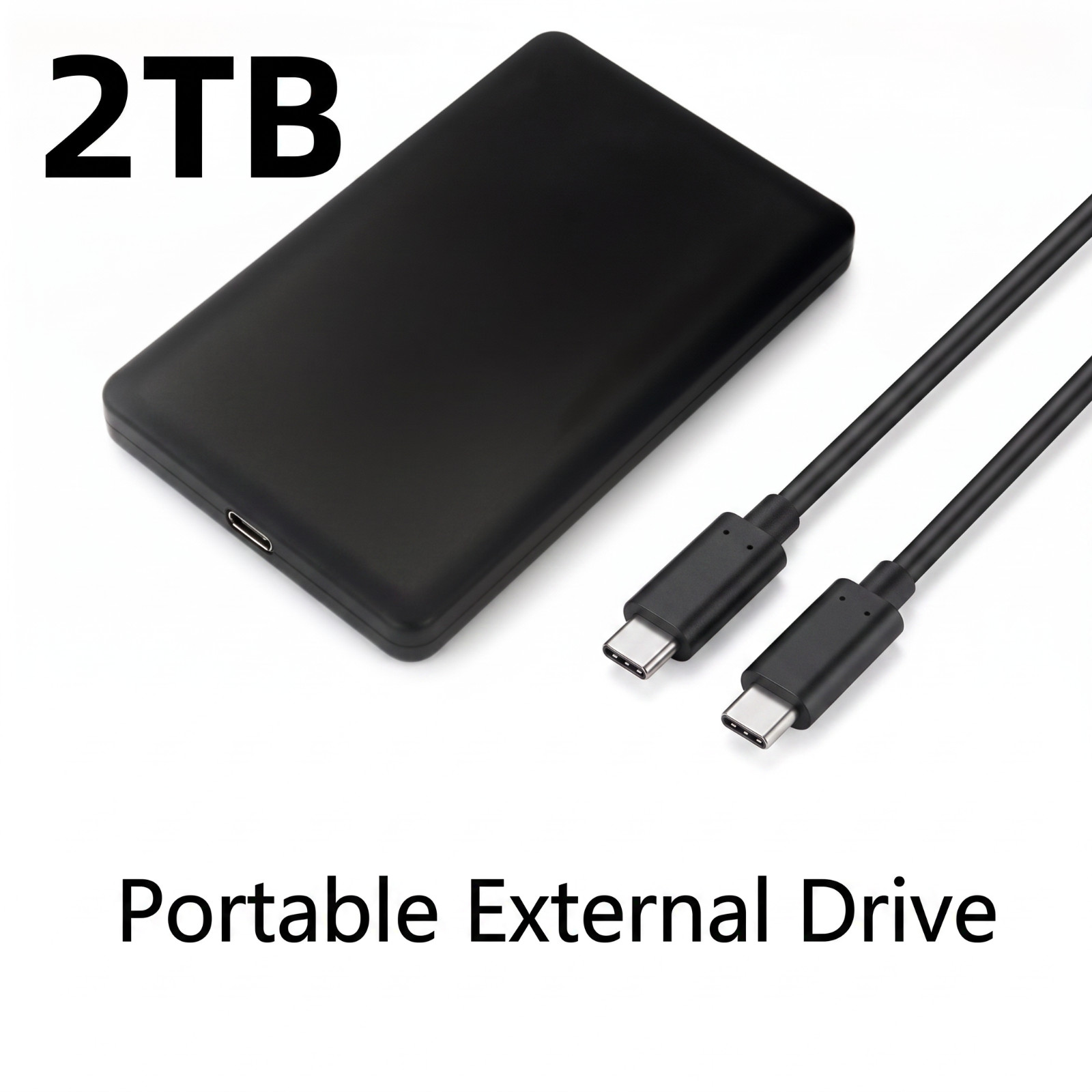 2TB External Hard Drive Portable External Slim Storage PC Mac Laptop Phone 3.0