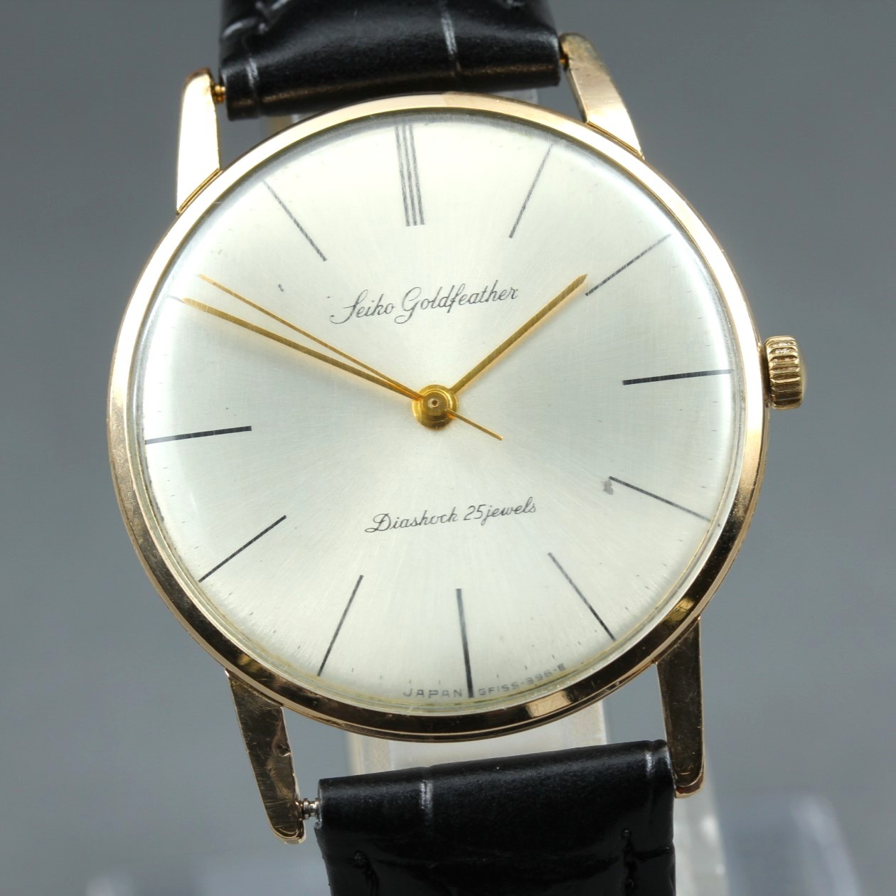 VIntage 1961 [NEAR MINT] SEIKO Goldfeather 14K 34mm Gold Manual Men Watch