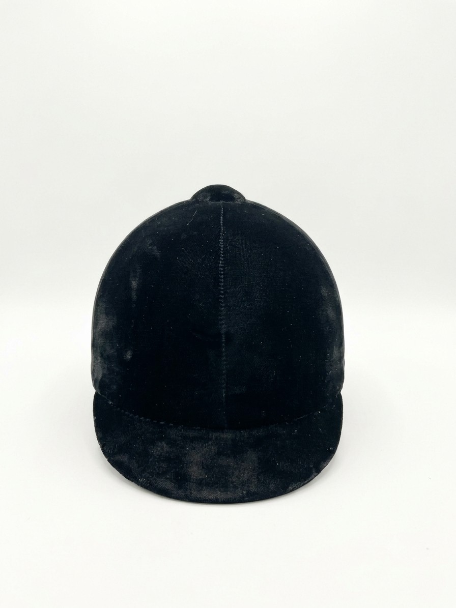 Vintage Troxel Grand Prix Equestrian English Riding Helmet Black Velvet Sz Small Vintage Troxel Grand Prix Equestrian English Riding Helmet Black Velvet Sz Small
