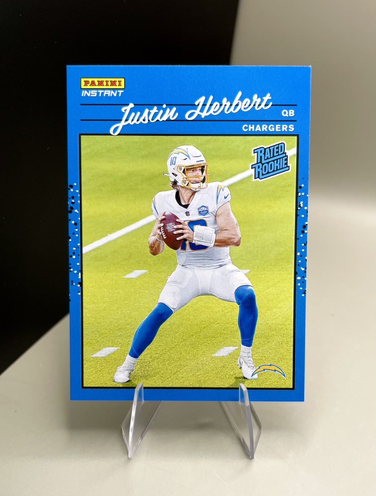 2020 Panini Instant NFL - 1990 Rated Rookie Justin Herbert #RR4 /2044 (RC)