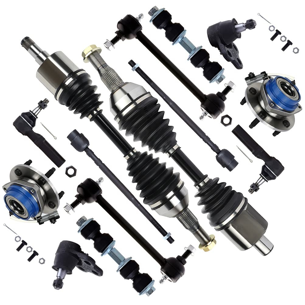 14pc Suspension Kit Buick Allure 05-09 Impala 00-09 Lower Ball Joint Tie Rods CV