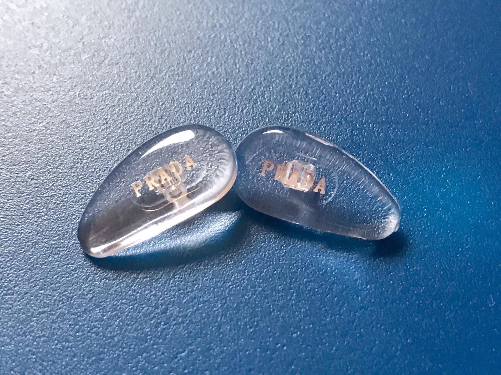 Replacement Screw-in Nose Pads for PRADA Eyeglasses/Sunglasses W/ Screws Silver