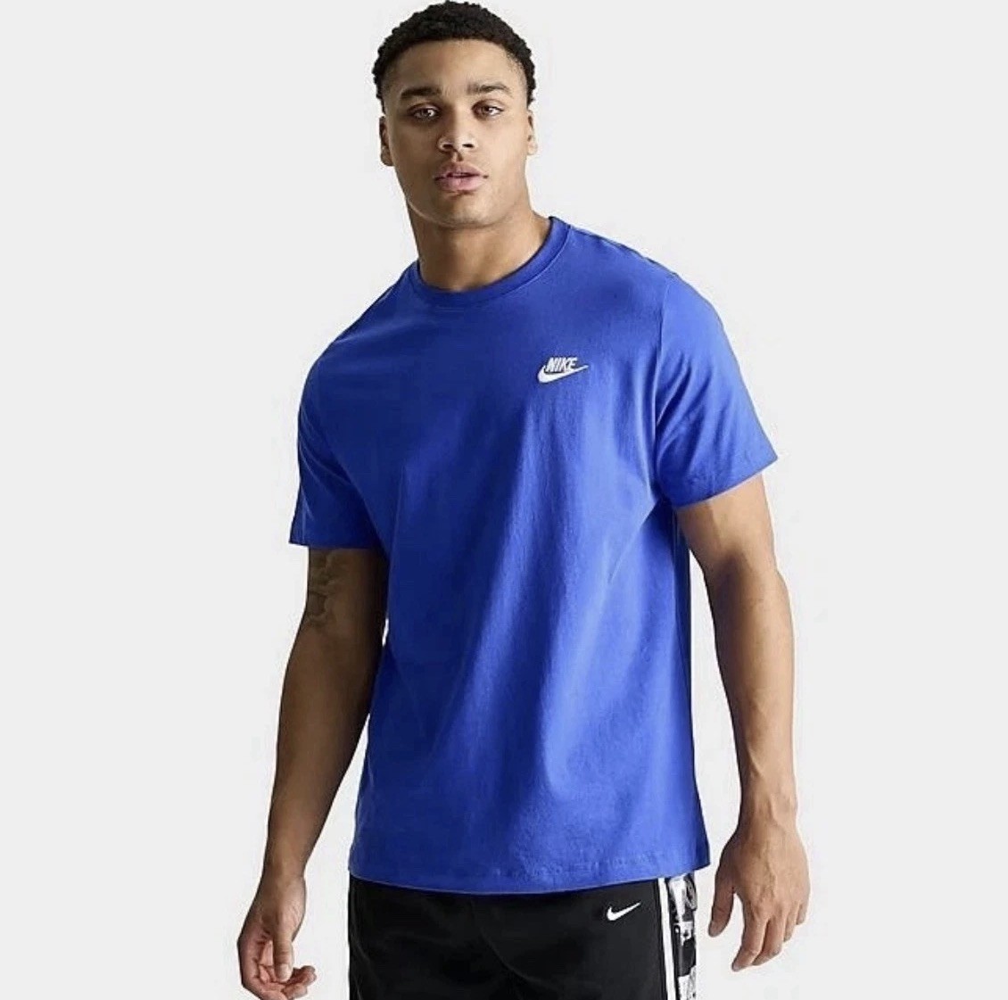 NEW NIKE SPORTSWEAR CLUB T-SHIRT Game Royal AR4997-480 Men’s Size M