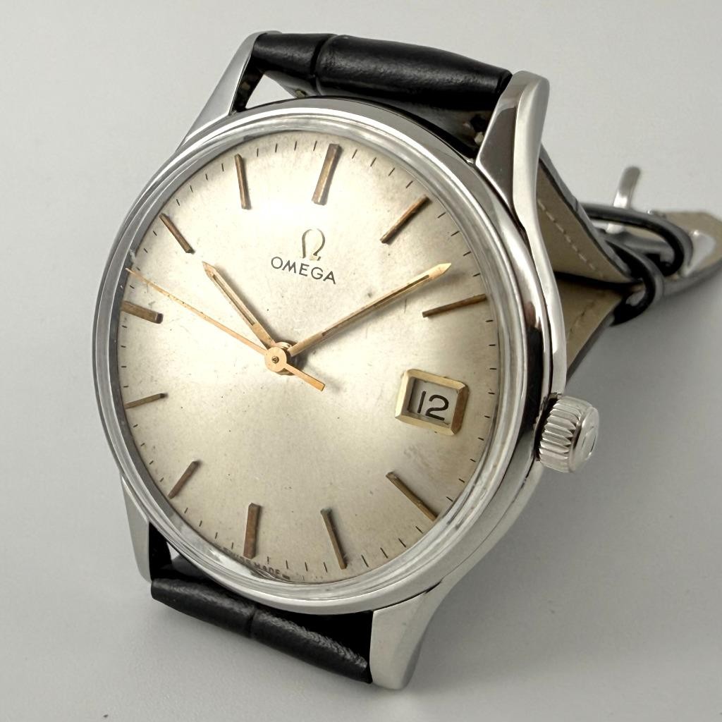 1964\' SERVICED OMEGA SWISS MANUAL WIND DATE ST STEEL GENTS WATCH REF 132.003