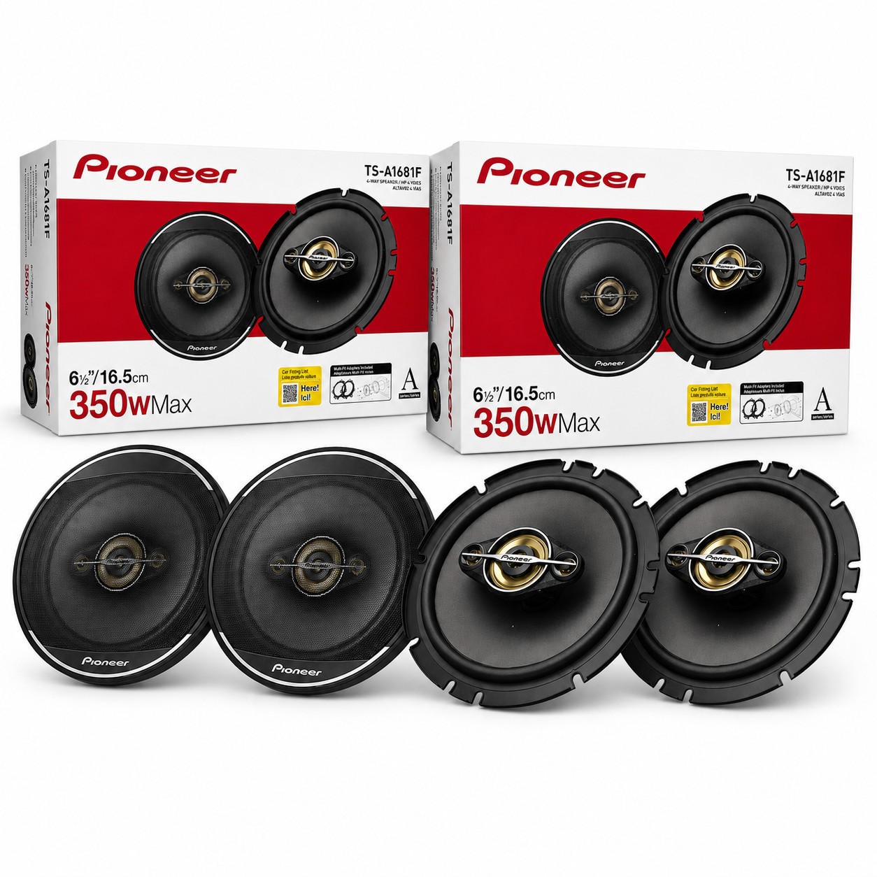 4 x Pioneer TS-A1681F 6.5\