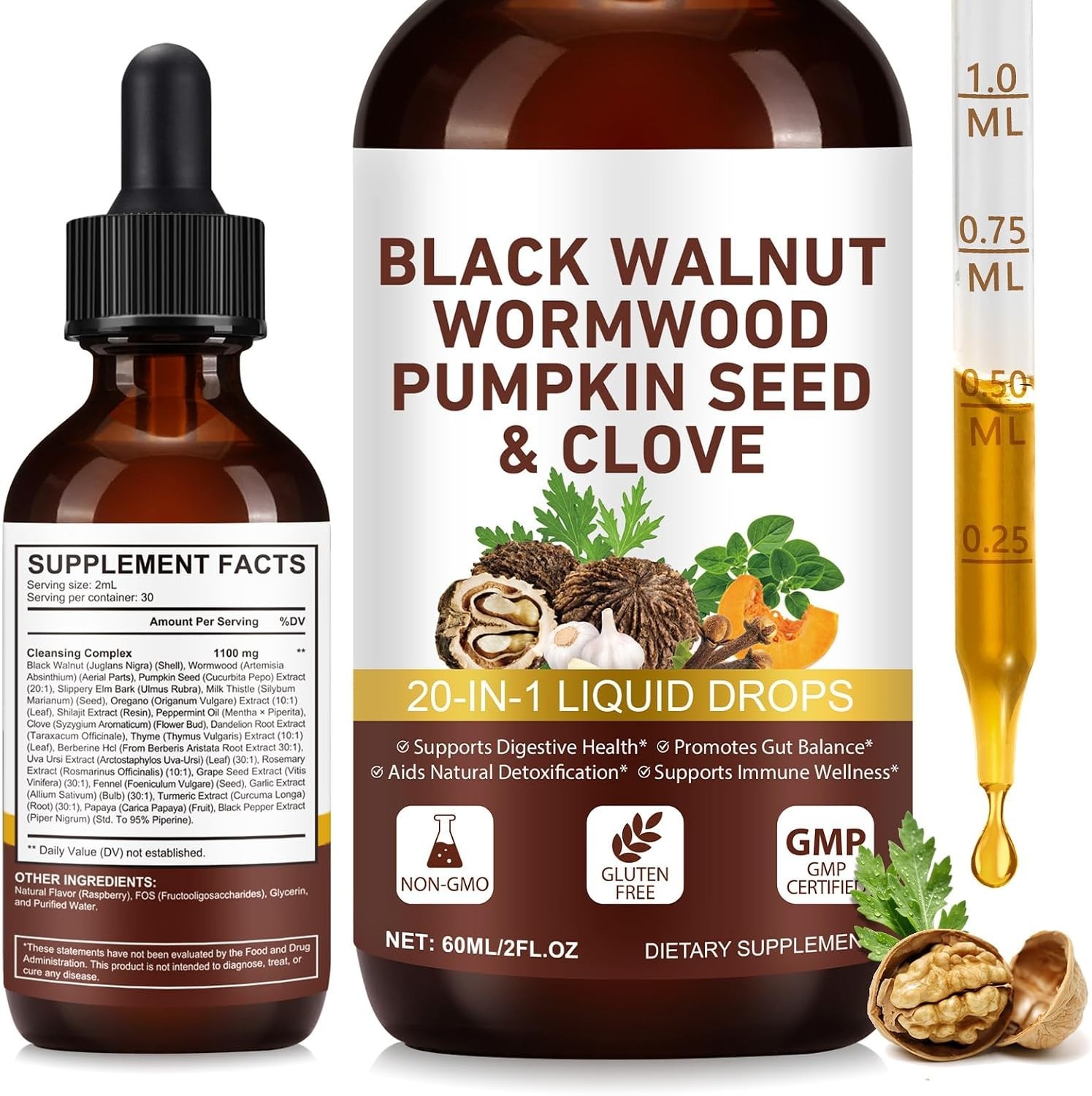 Parasite Cleanse Tincture/Extract-Wormwood,Black Walnut Hull, Clove,Best Quality Parasite Cleanse Tincture/Extract-Wormwood,Black Walnut Hull, Clove,Best Quality