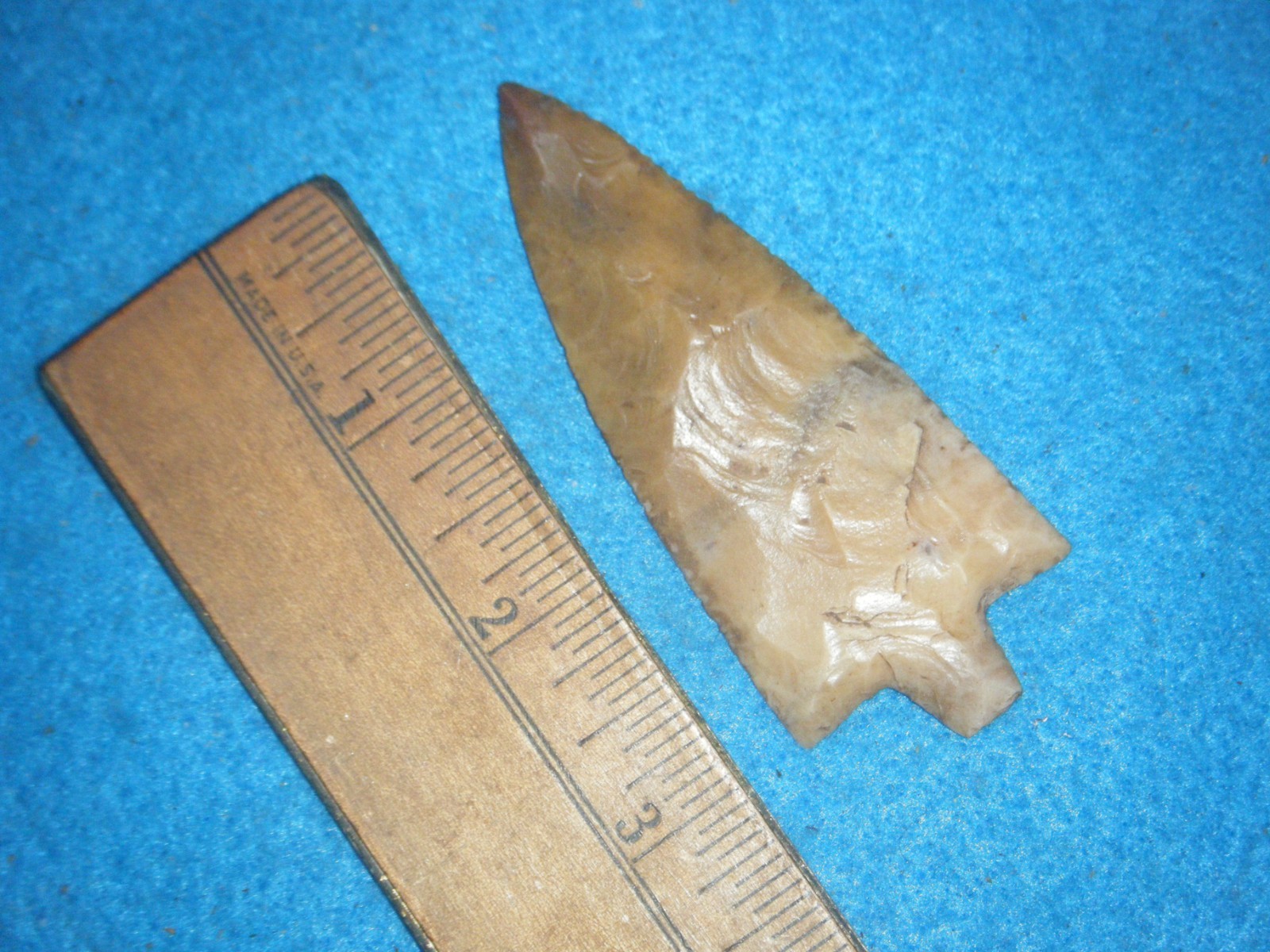 3 1/4 in. INDIAN ARROWHEAD NEWNAN FROM DIXIE Co. FL. 3 1/4 in. INDIAN ARROWHEAD NEWNAN FROM DIXIE Co. FL.