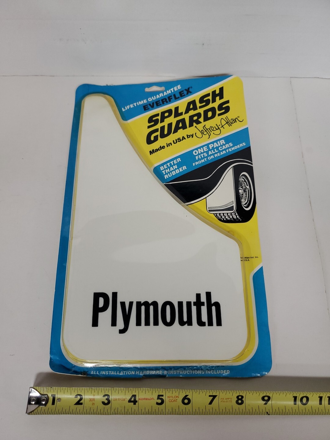 Everflex Splash Gaurds By JEFFREY-ALLAN NOS 1980s Vintage Mudflaps Plymouth Everflex Splash Gaurds By JEFFREY-ALLAN NOS 1980s Vintage Mudflaps Plymouth