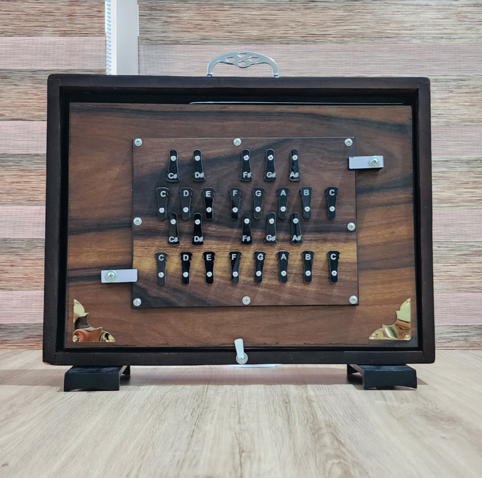 Professional 26 Keys Indian Shruti Box 3 Octaves 440Hz/432Hz C3 to C5 Pedal