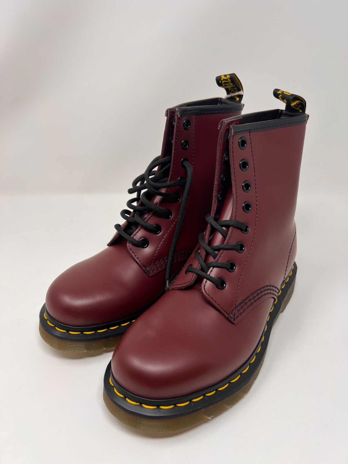Dr Martens Boots - Dr Martens 1460 Smooth Boots - Cherry Red （W US：5/ M US：4）