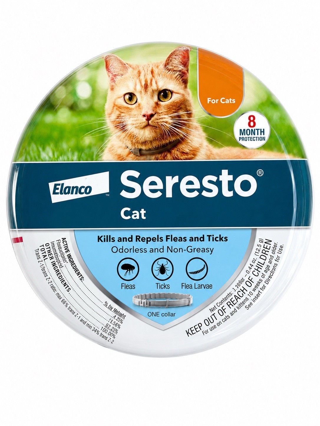 Authentic Seresto Cat Flea & Tick Collar 8-Month Protection New Sealed