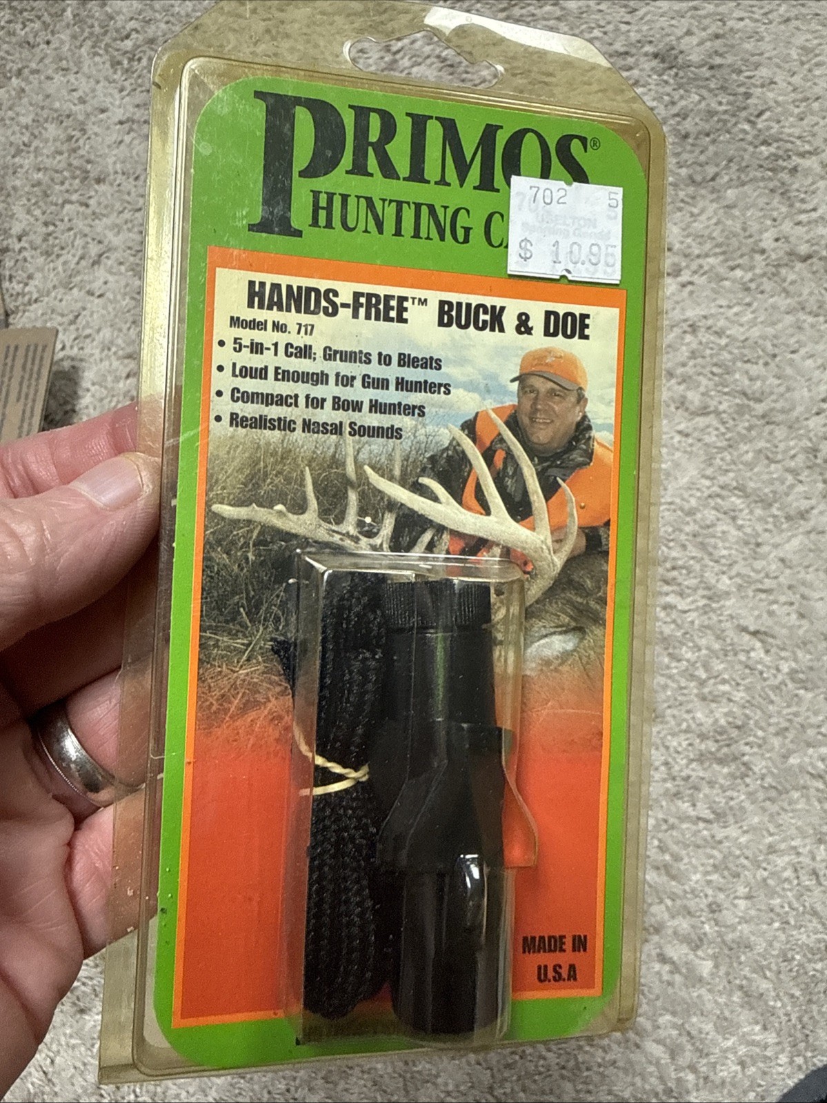 Vintage Primos Buck And Doe Hands Free Call New. 