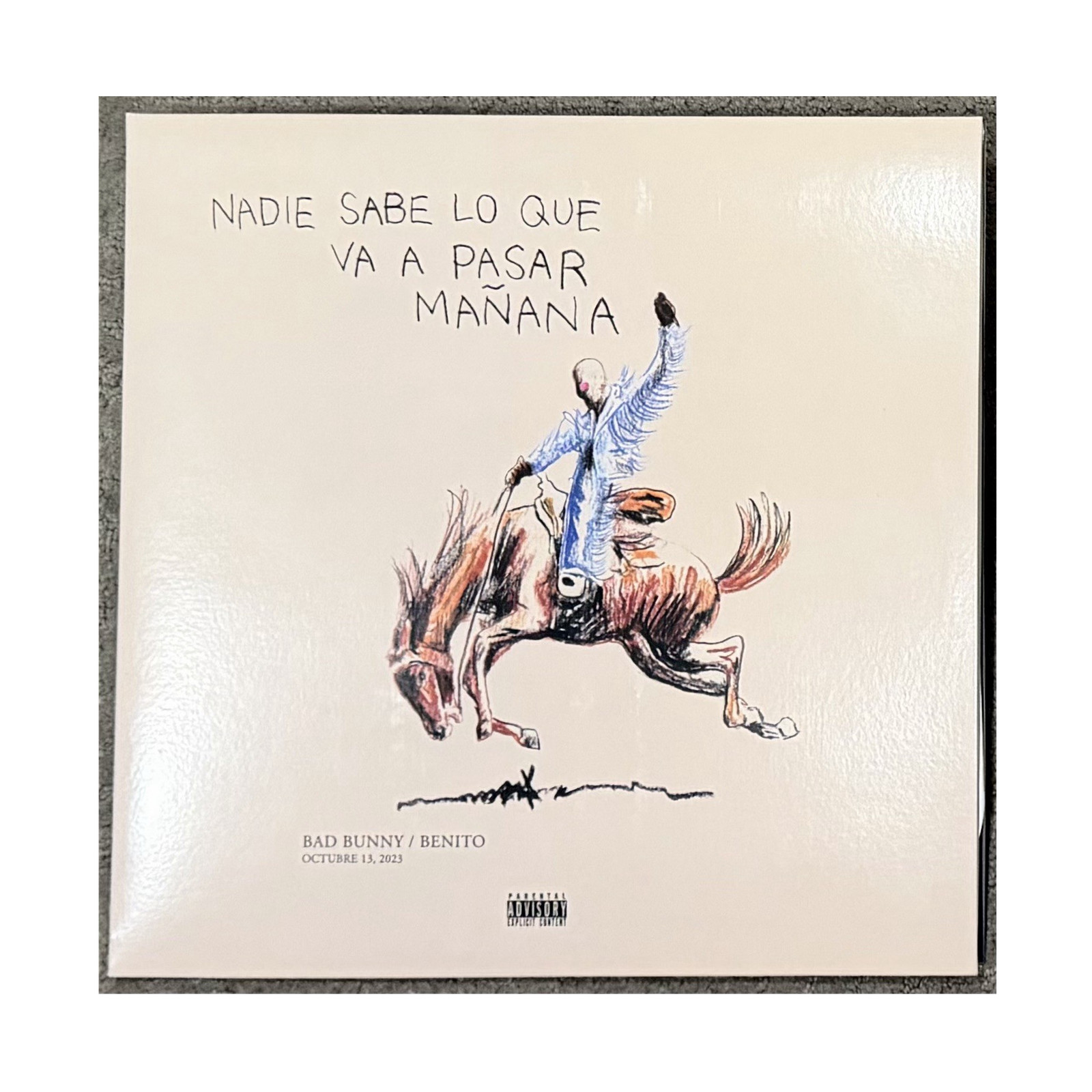 Bad Bunny “Nadie Sabe Lo Que Va a Pasar Mañana” 2LP Blue Vinyl  