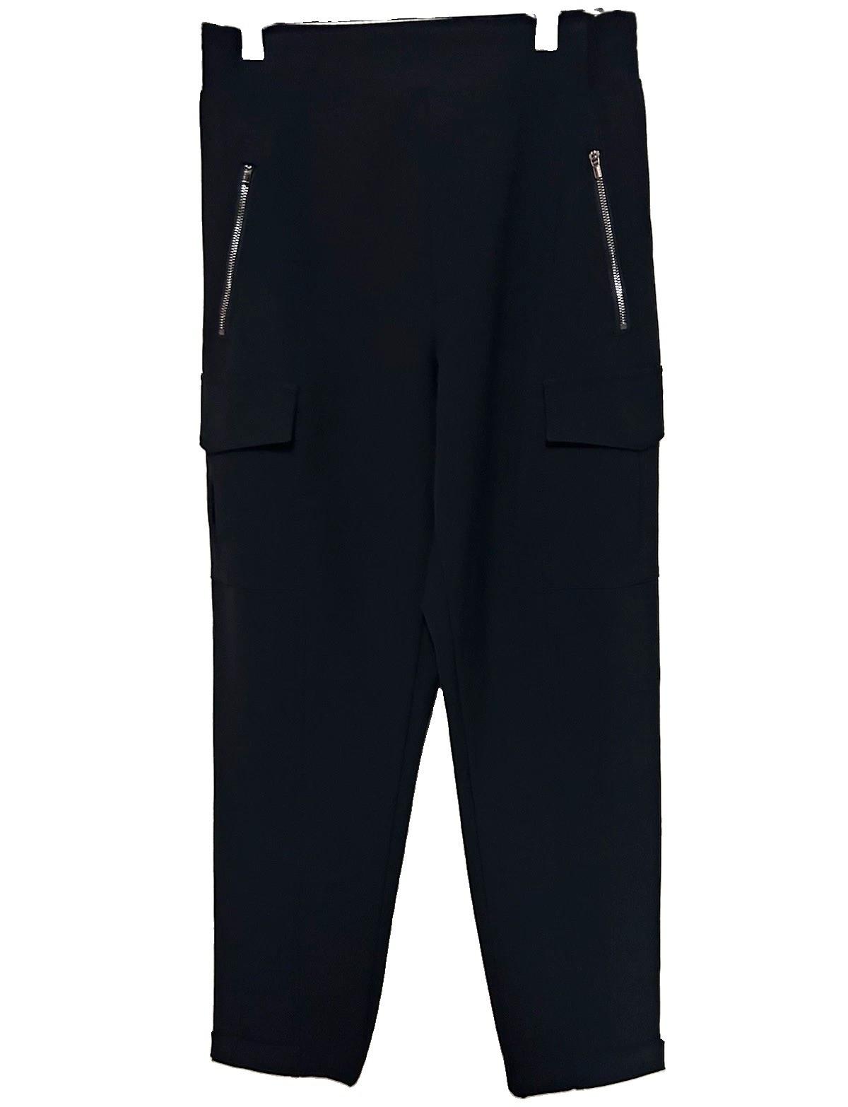 ATHLETA Women’s Black Pull-On Ankle Pants 4 Straight Leg Zip Pockets Sz 4 ATHLETA Women’s Black Pull-On Ankle Pants 4 Straight Leg Zip Pockets Sz 4