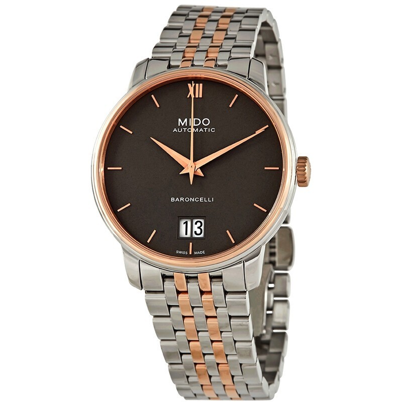 Mido Men\'s Baroncelli Big Date Automatic Watch M0274262208800 NIB