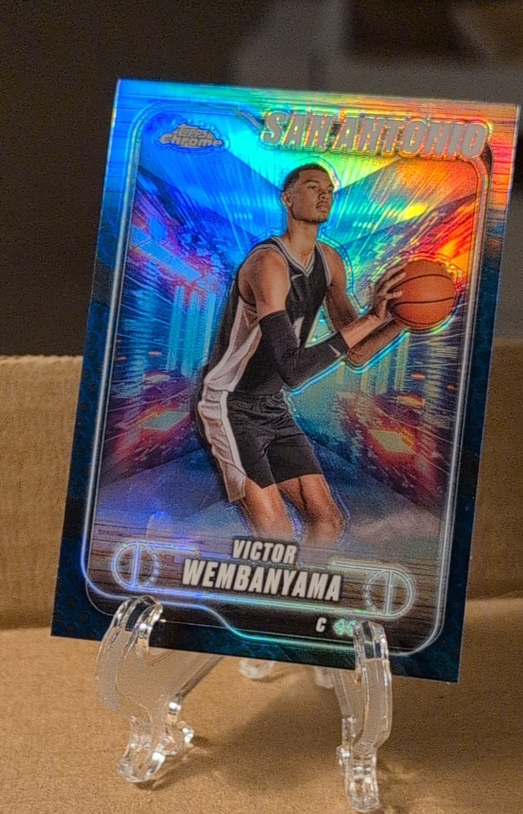 2024-25 Topps Chrome - Victor Wembanyama #193 Blue Refractor /150 2024-25 Topps Chrome - Victor Wembanyama #193 Blue Refractor /150