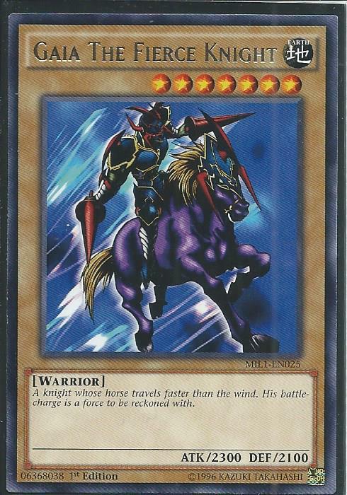 Yugioh - Gaia The Fierce Knight - 1st Edition Card